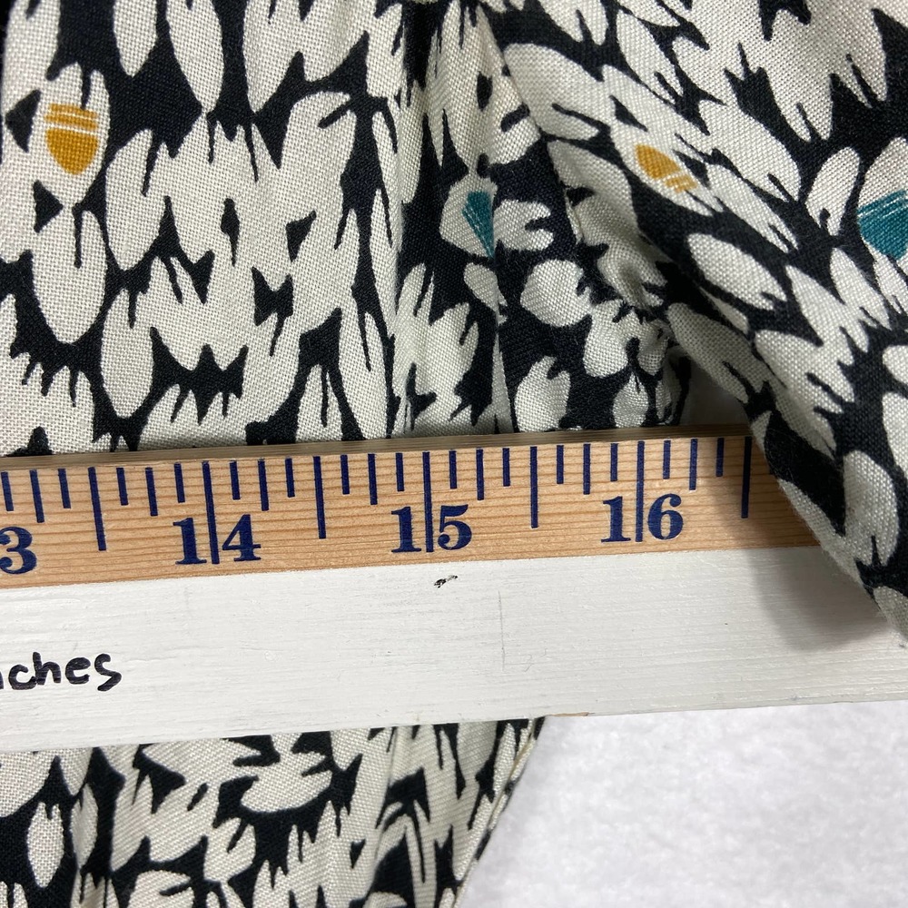 Urban Outfitters Cooperative Retro Print Floral Mini Leaf 40s Style Dress S - Picture 4 of 8